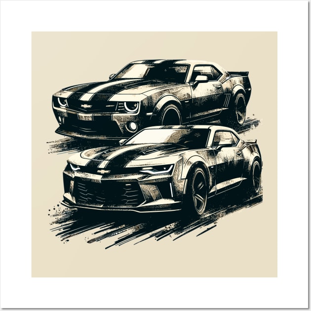 Chevrolet Camaro Wall Art by Vehicles-Art